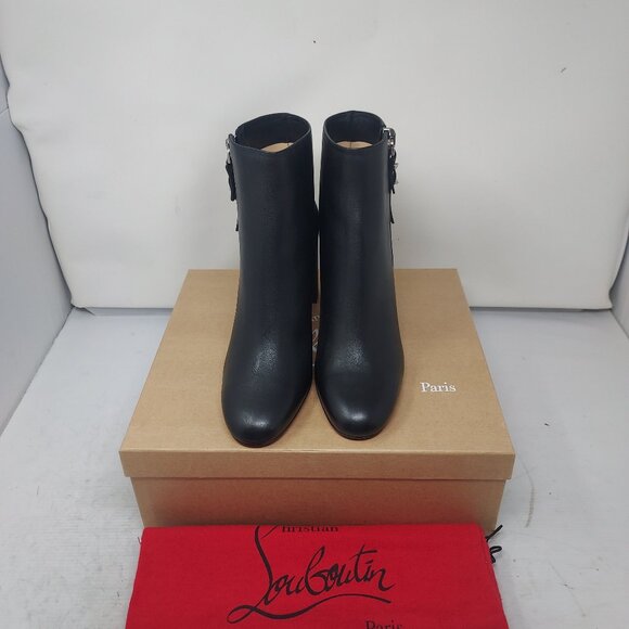 Christian Louboutin Black Ziptotal Black Ankle Boot - Picture 7 of 14